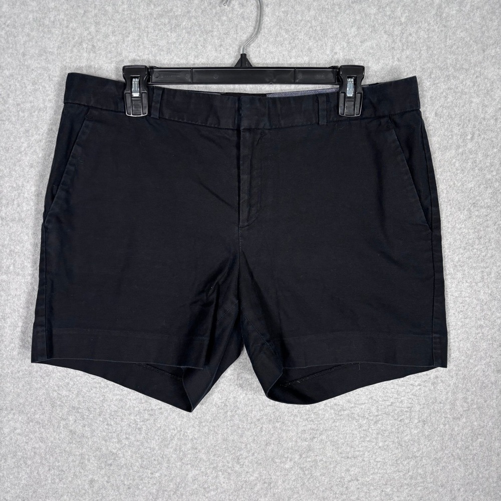 Banana Republic Chino Shorts 10 Black Cotton‎ Stretch Casual Mid Rise Preppy